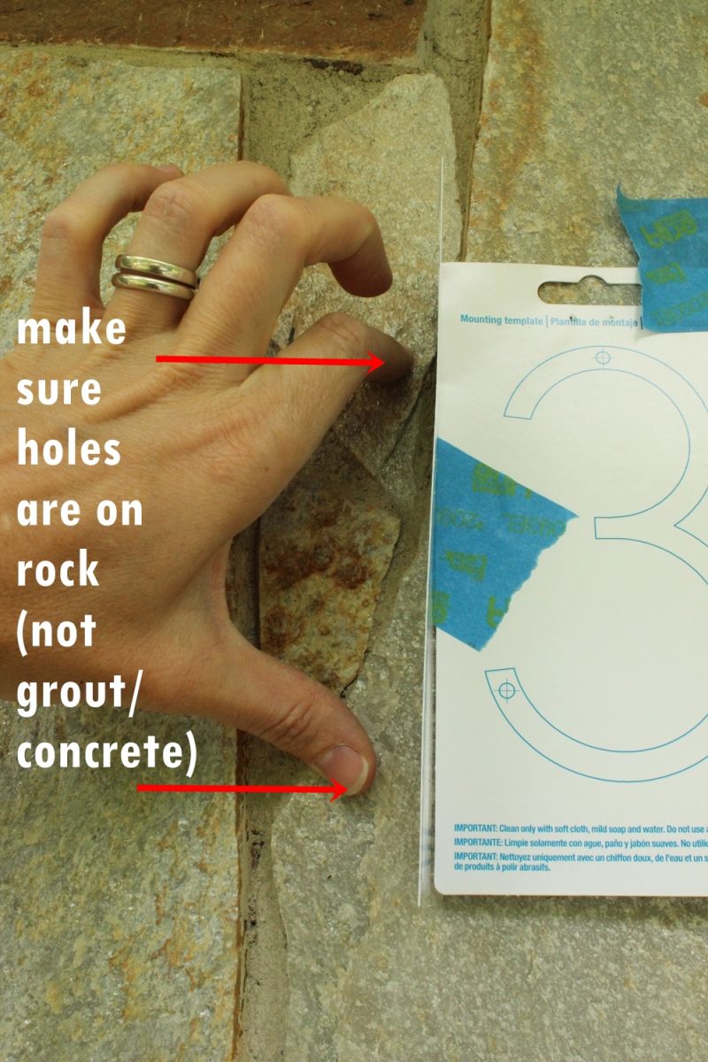 Make sure holes are in rock not concrete