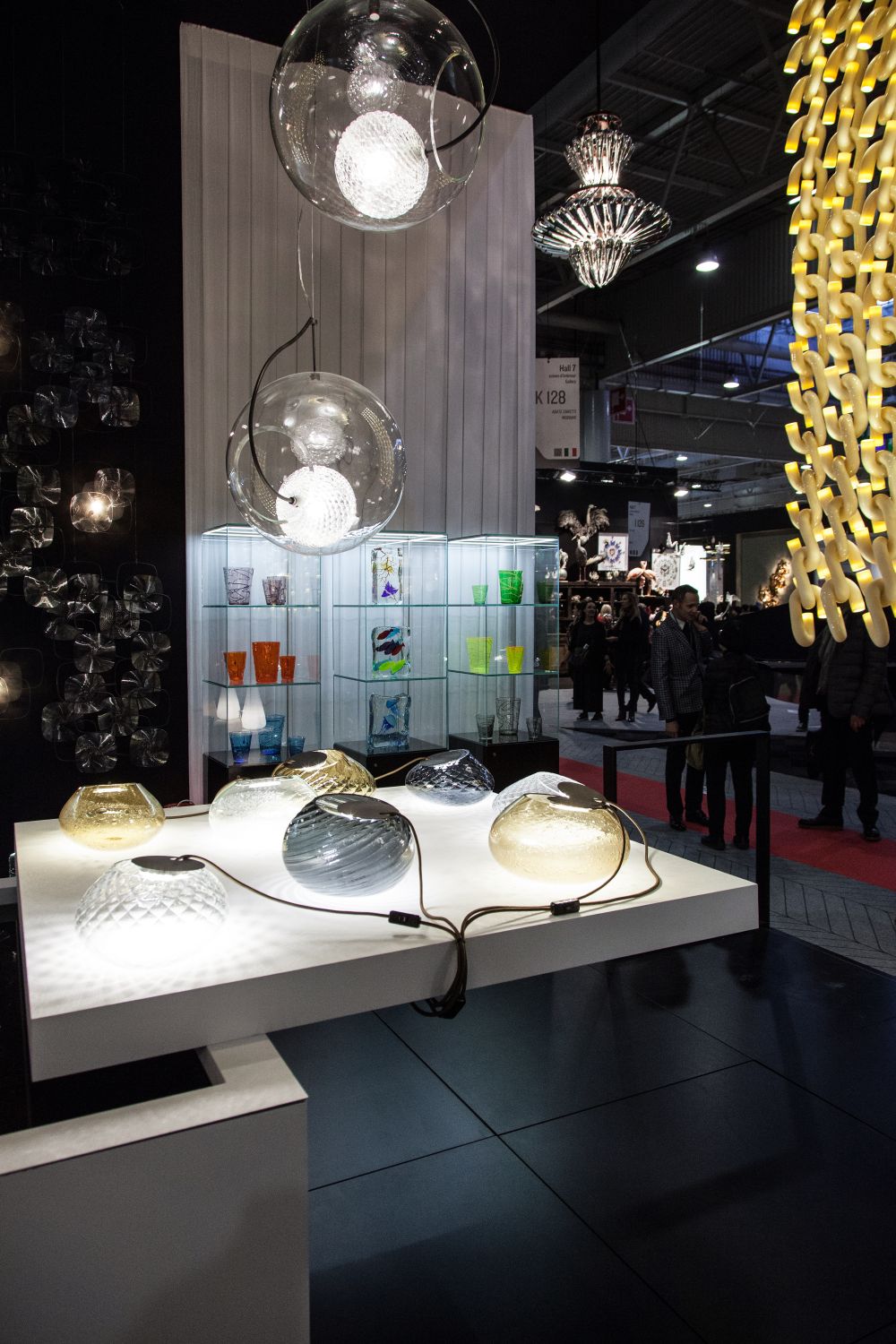 Malfatto and inner Glass lamps