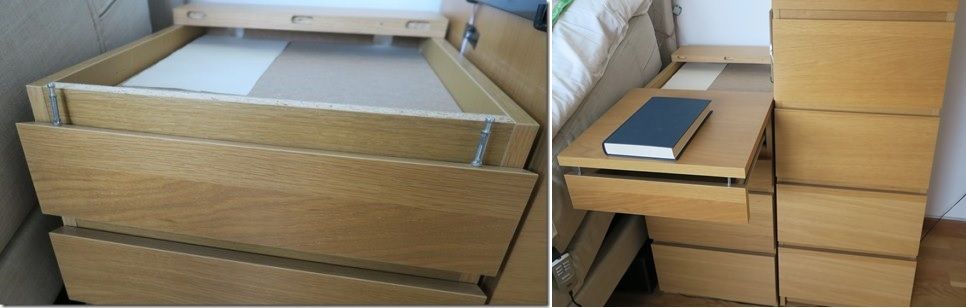 Malm ikea hack nightstand