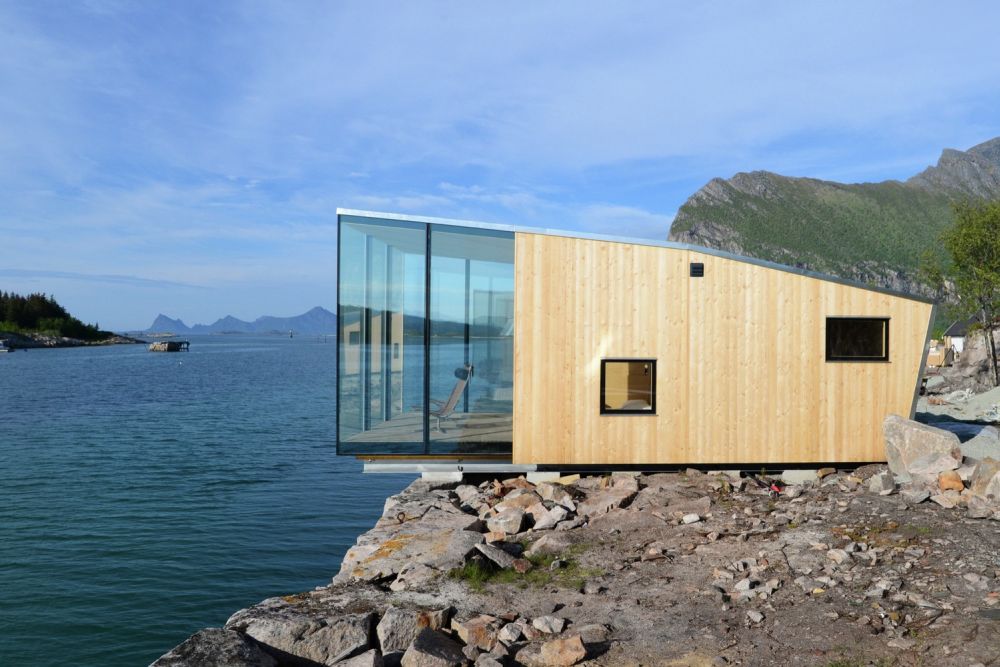 Manshausen Island Resort prefab Stinessen Arkitektur glass walls