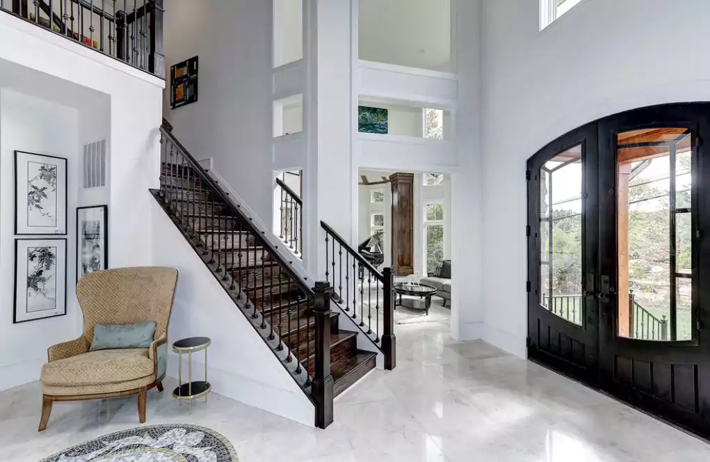 Marble is one of the most sophisticated types of flooring.
