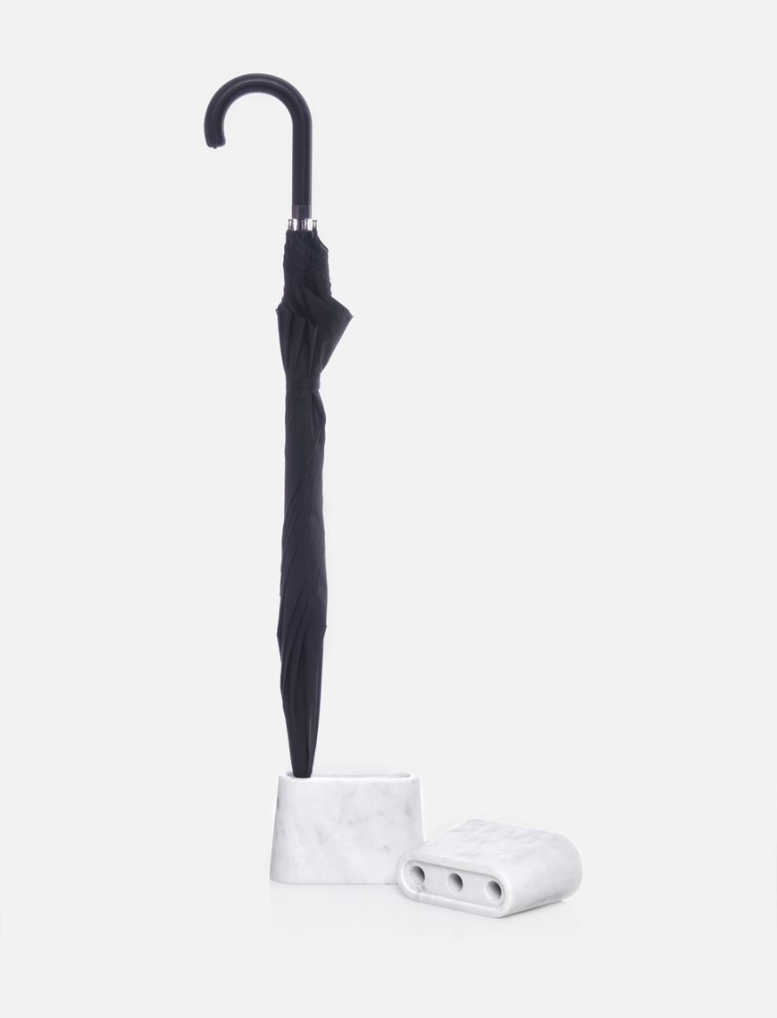 Marble plug umbrella stand