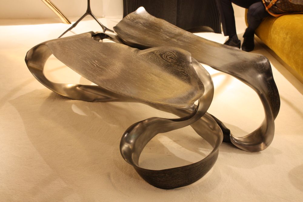 Marc Fish, Aluminum One Piece Low Table