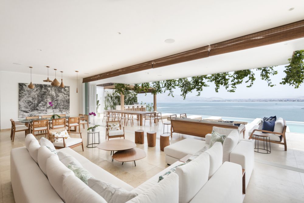 Marina Lancheros Beach House by Giovanni Schettini Arquitectos living room