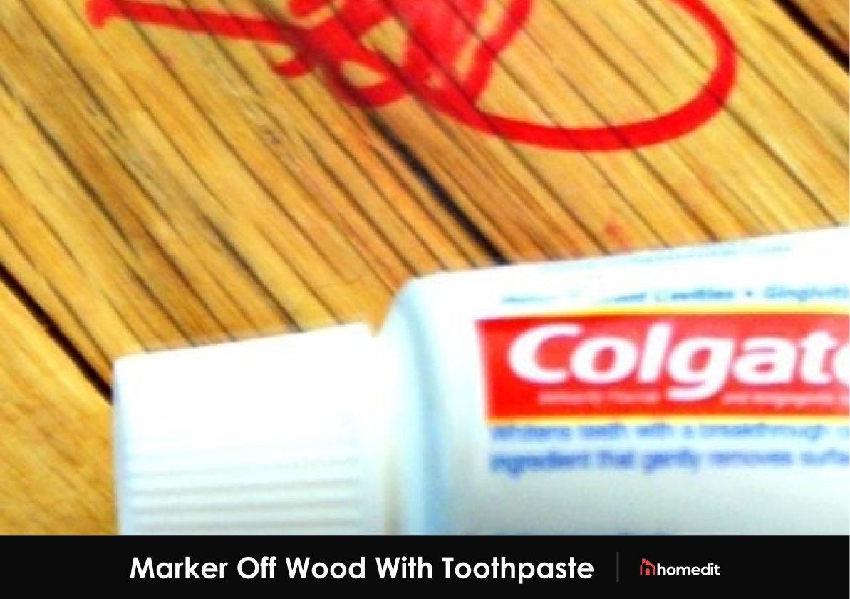 How To Get Permanent Marker Off Wood With Toothpaste