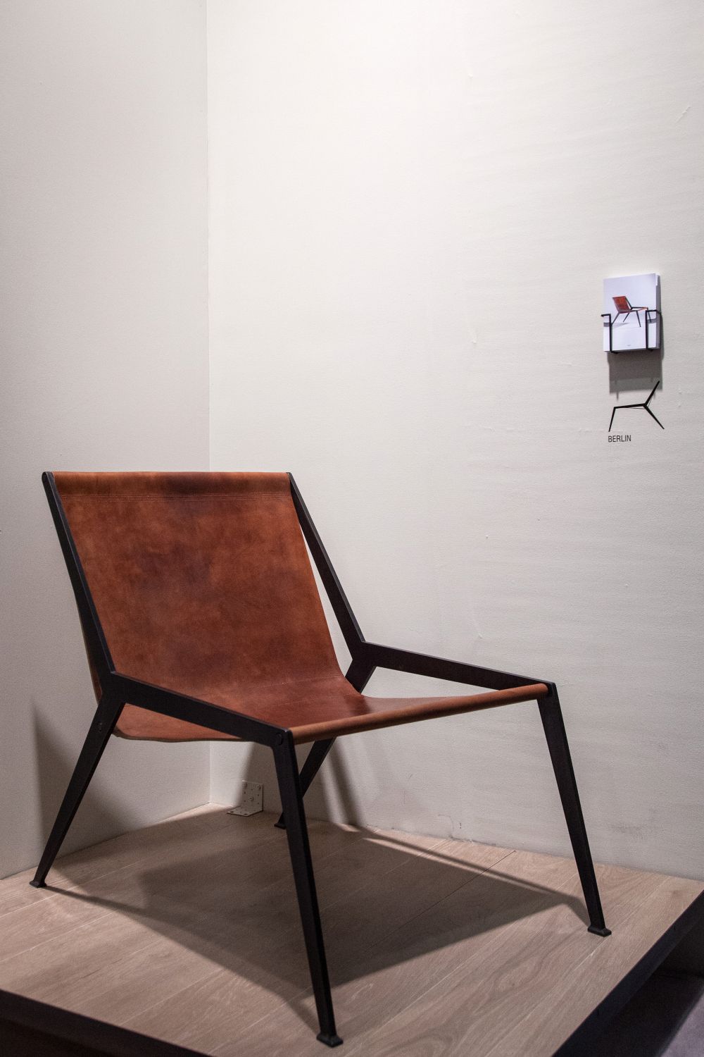 Masculine leather guest chair