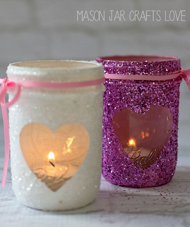 Mason jar crafts for valentines day