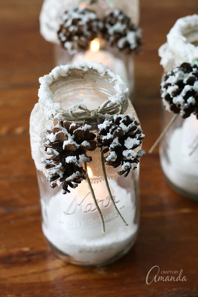 Mason jar luminaries