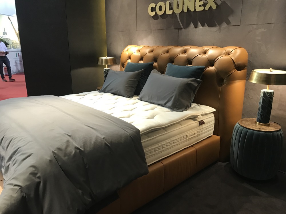 Master bedroom decor modern leather upholstered tufted