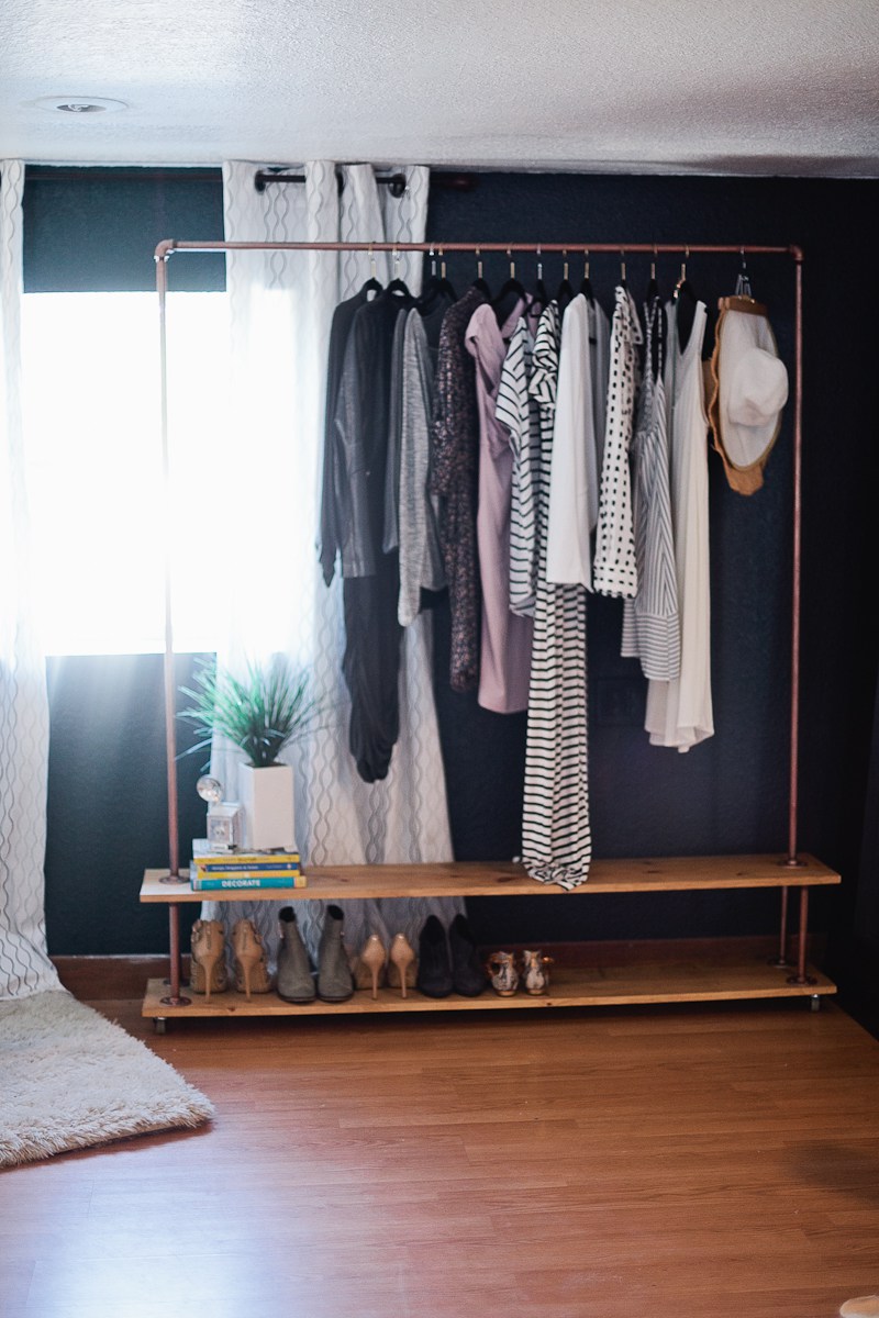 Master clothing rack from pipes