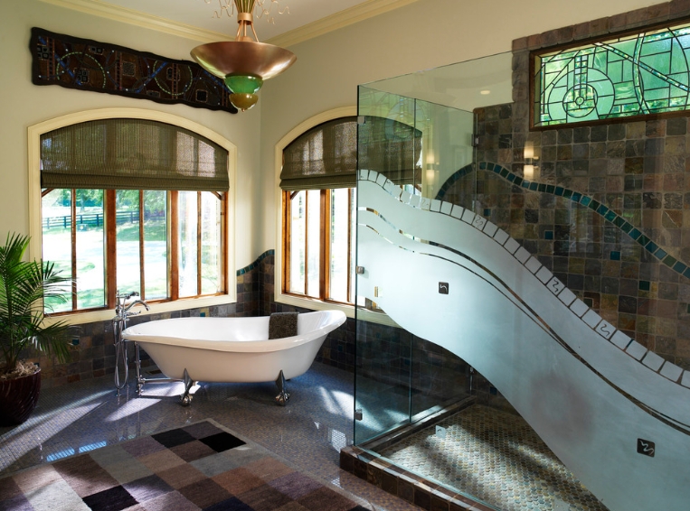 Match the Interior with a Colored Roman Shade