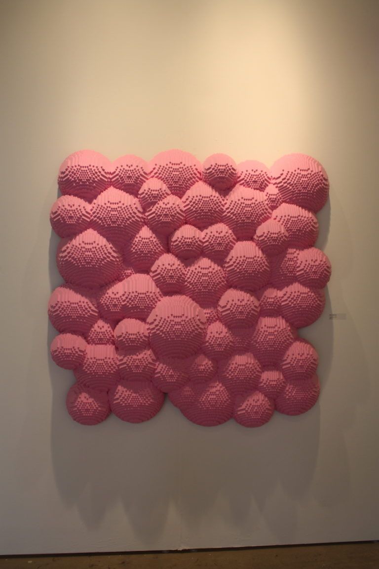 "Bubblegum" looks like a collection of cartoon bubbles.