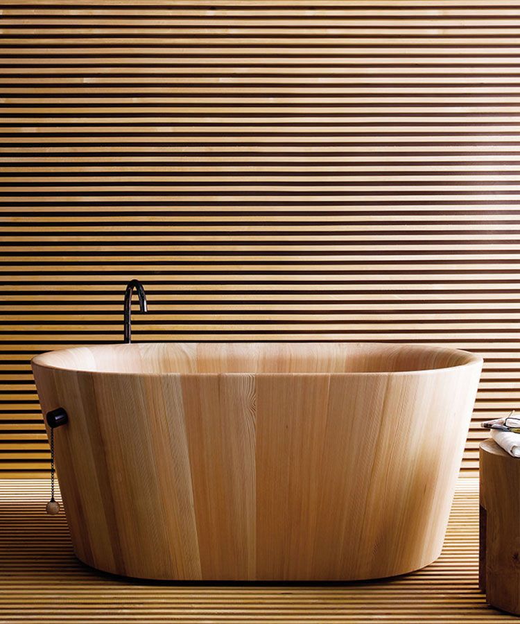 Matteo Thun and Partners this wooden bathtub is called Ofuro