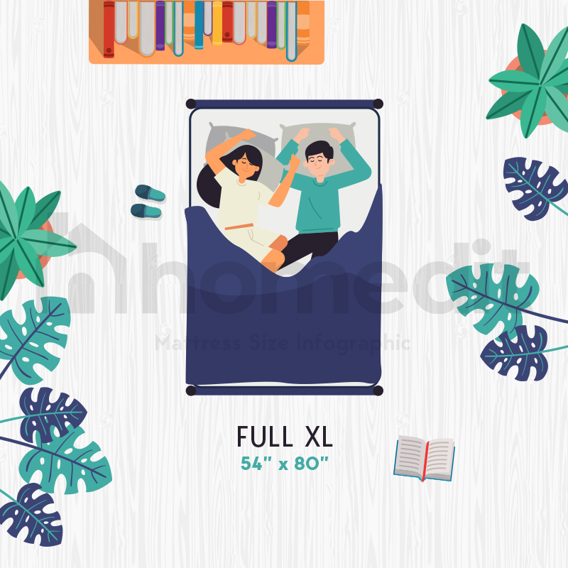 Full XL Size Bed