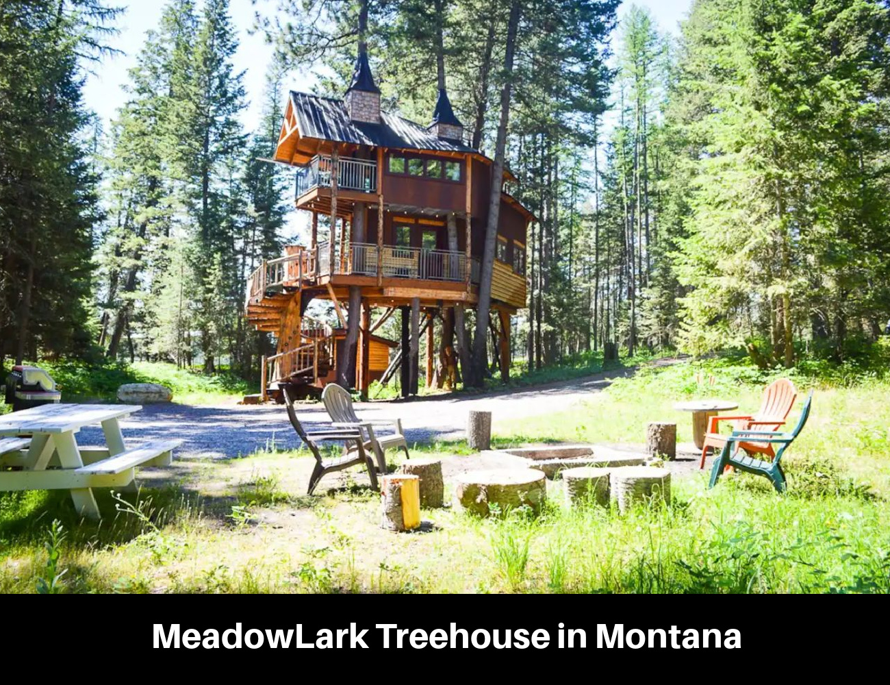 MeadowLark Treehouse in Montana