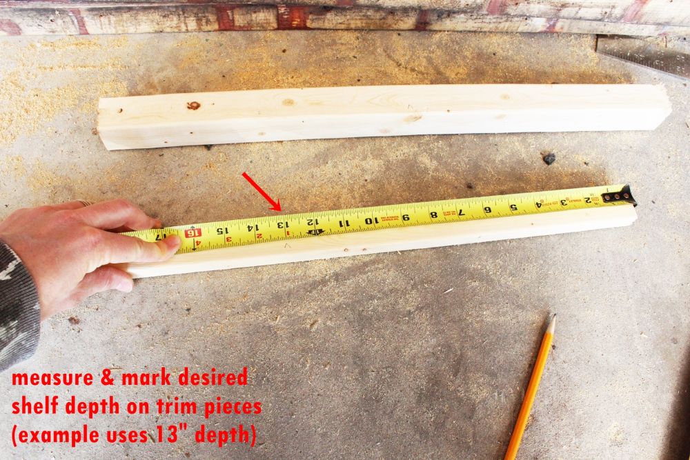 Measure and mark your trim pieces