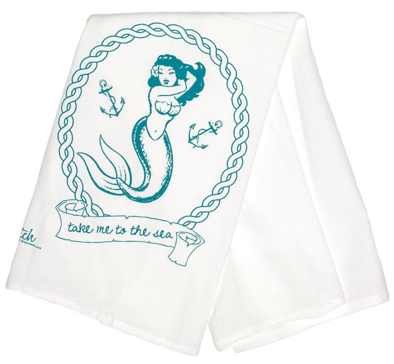 Mermaid bathroom towels