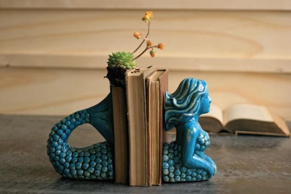 Mermaid bookends