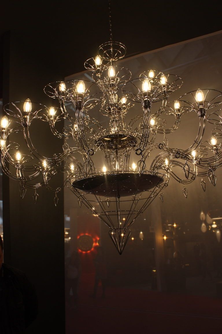 Metalux wire chandelier hanging