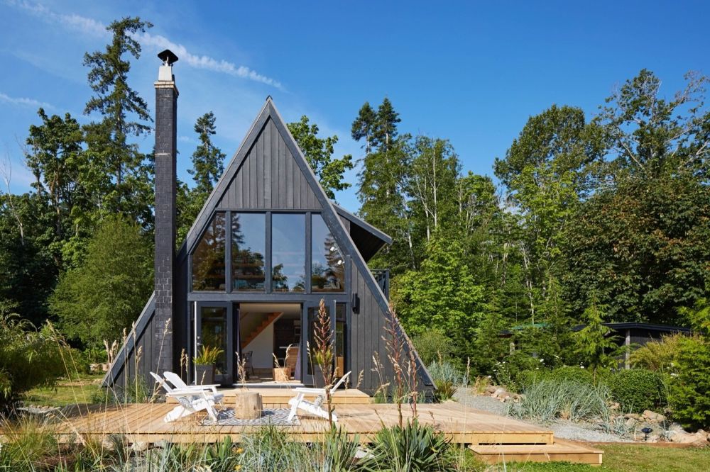 An A-frame cabin in Vancouver