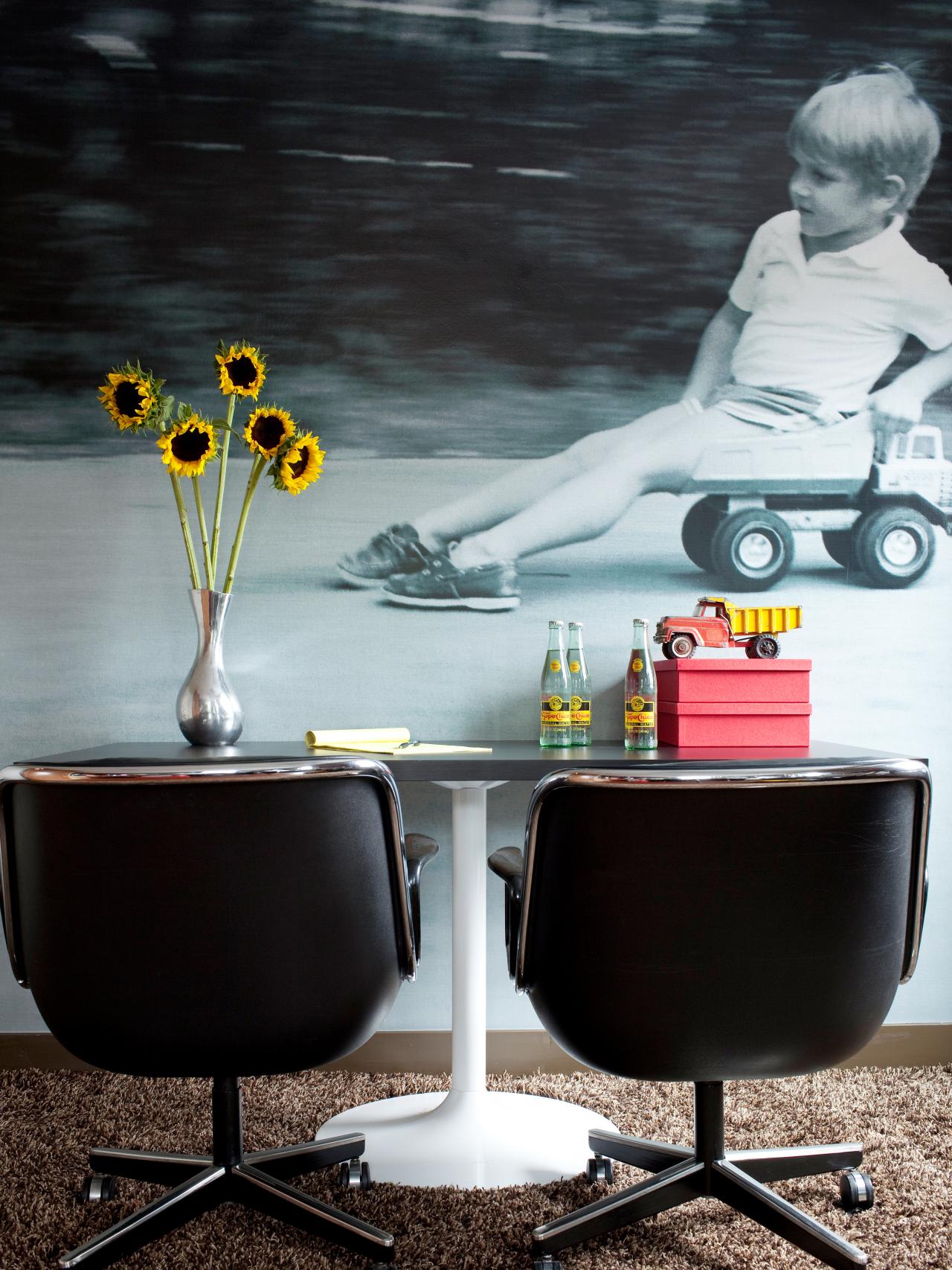 Midcentury modern large picture wallpaper