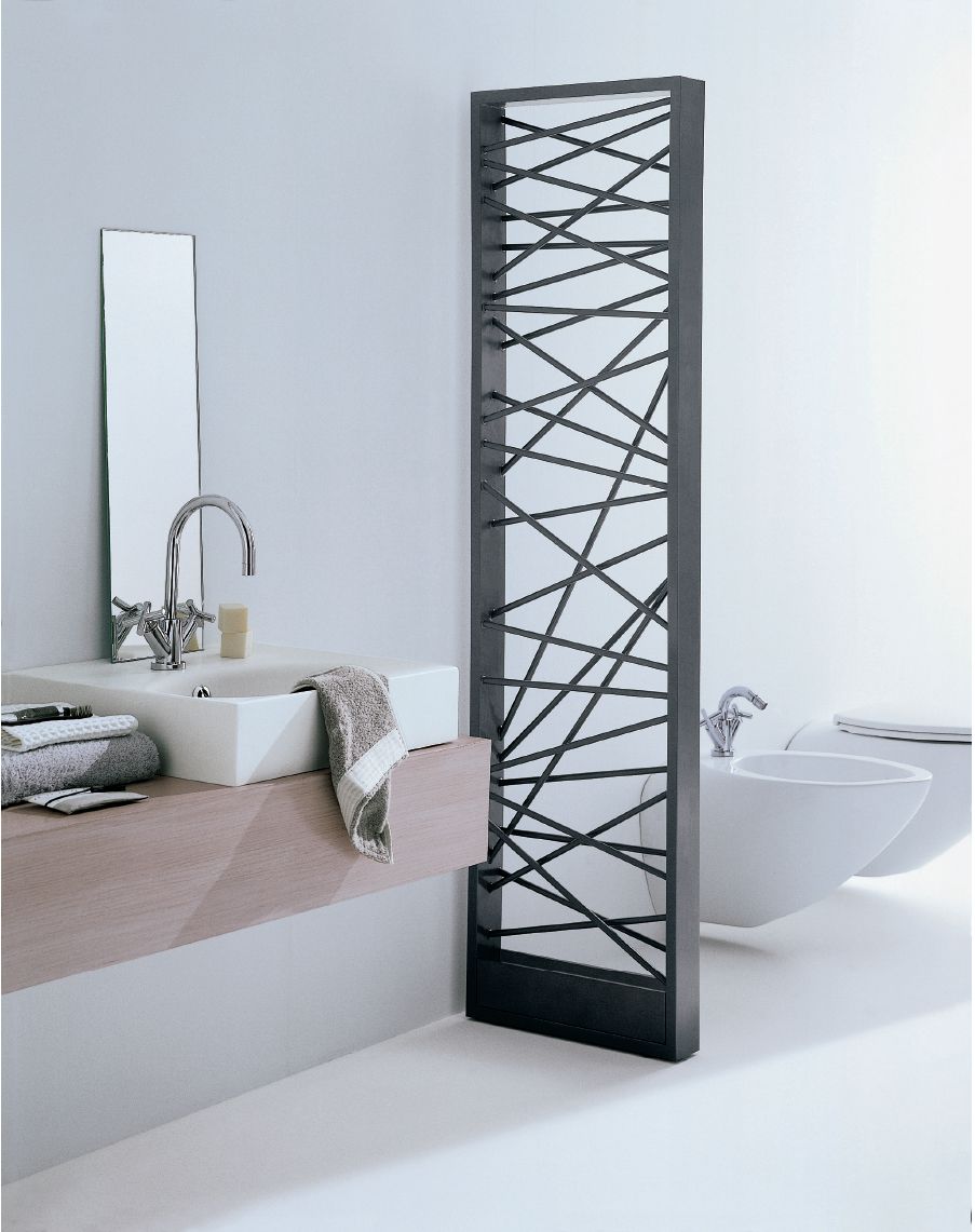 Mikado black towel warmer