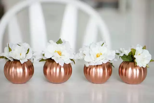 Mini copper pumpkin