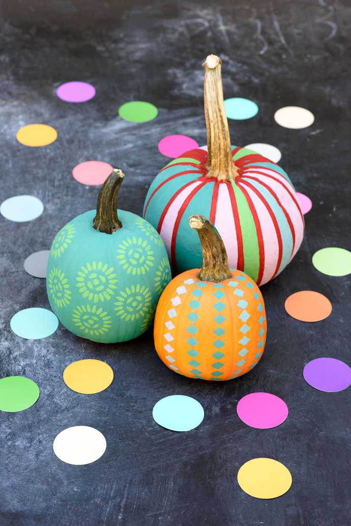 Mini pumpkin painting ideas