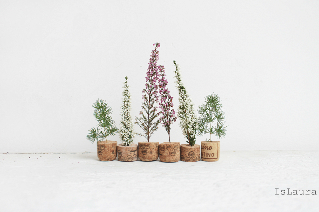 Miniature Christmas Tree from Cork