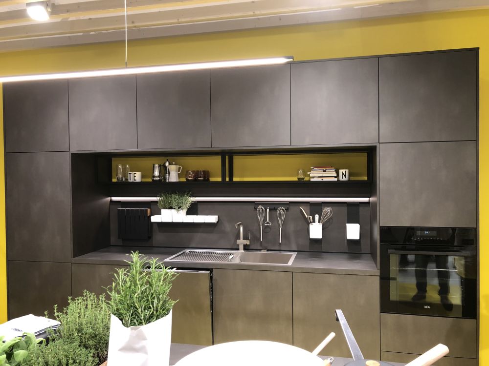 Minimalist black kitchen design