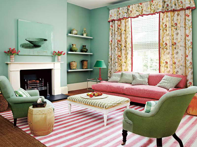 Mint Green Room Ideas with striped