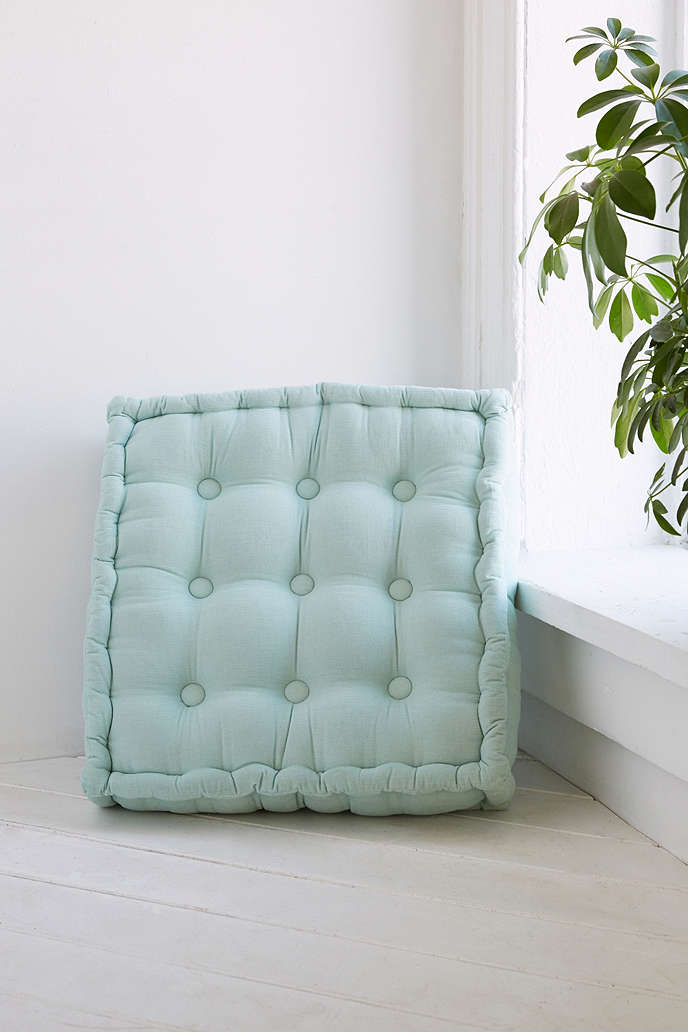 Mint floor pillow