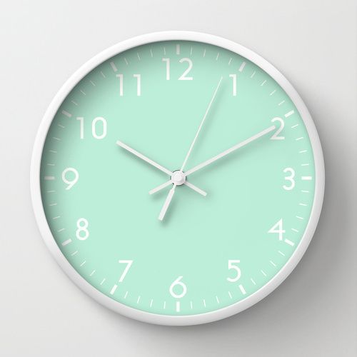 Mint wall clock