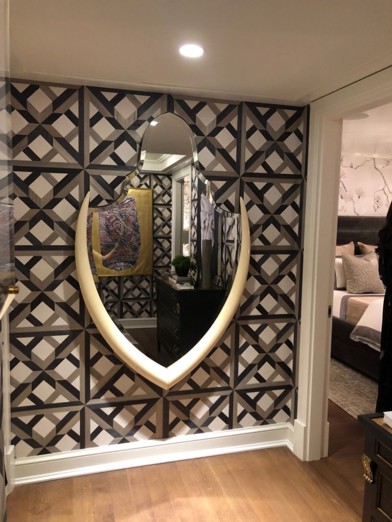 Unique Mirror to create a cool accent wall