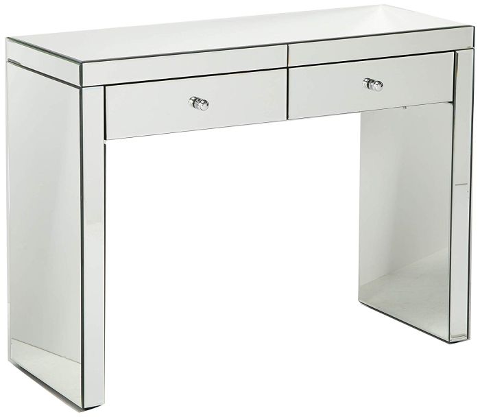 Mirrored 2-Drawer Console Table