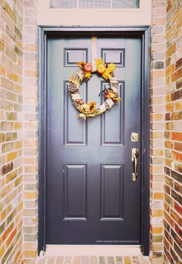 Mix fall accessories to create a stylish Wreath