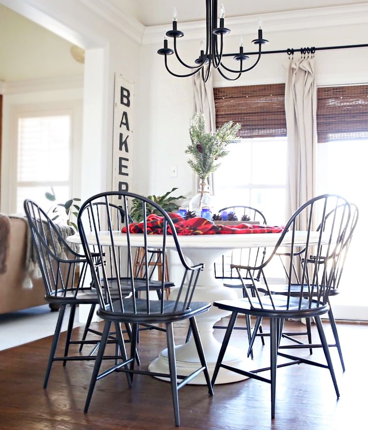 Mixed Dining Room Curtains