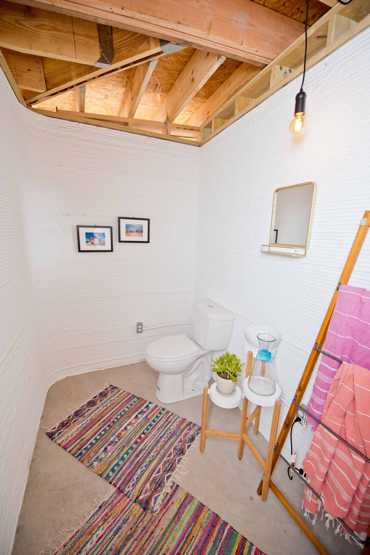 Modern 3D printed home by Icon - toilet