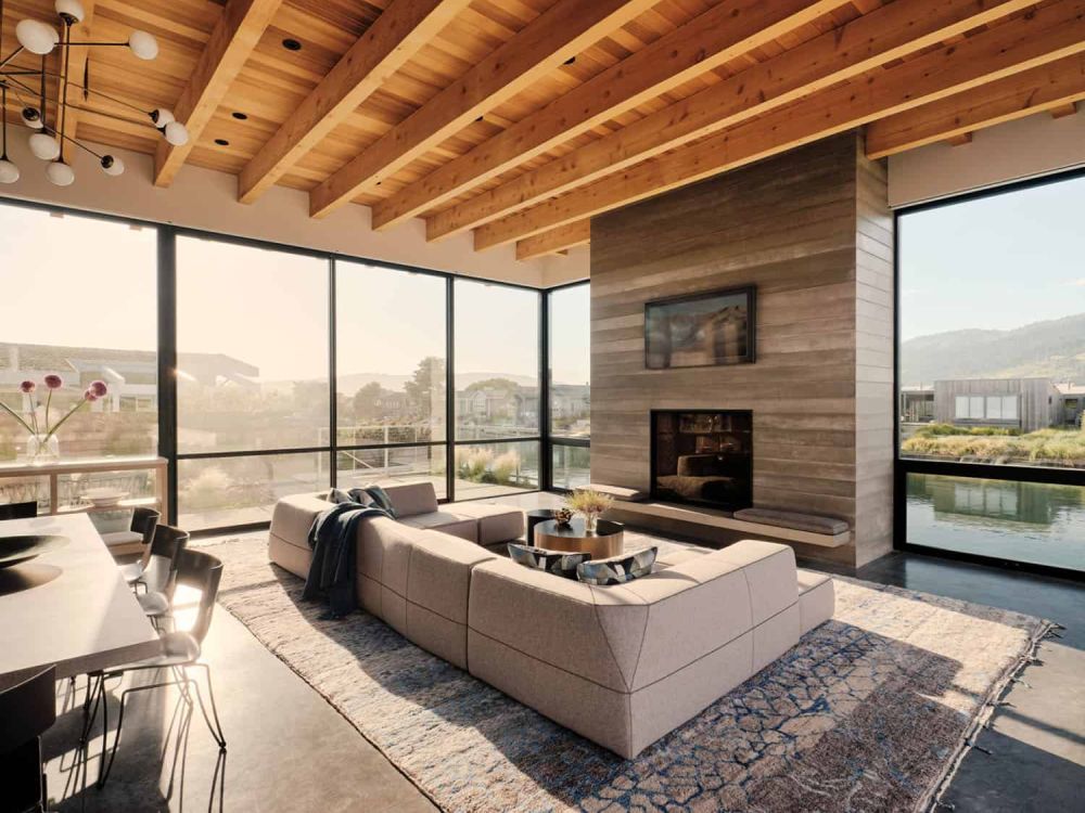 Modern Beach House Retreat Butler Armsden Architects Living room