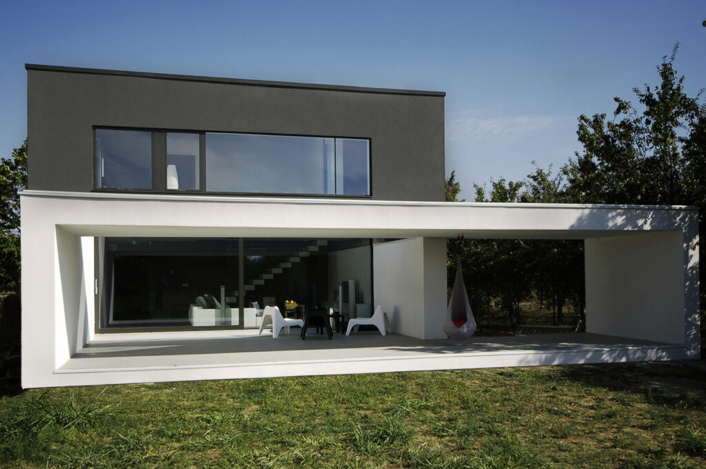 Modern Black and White House