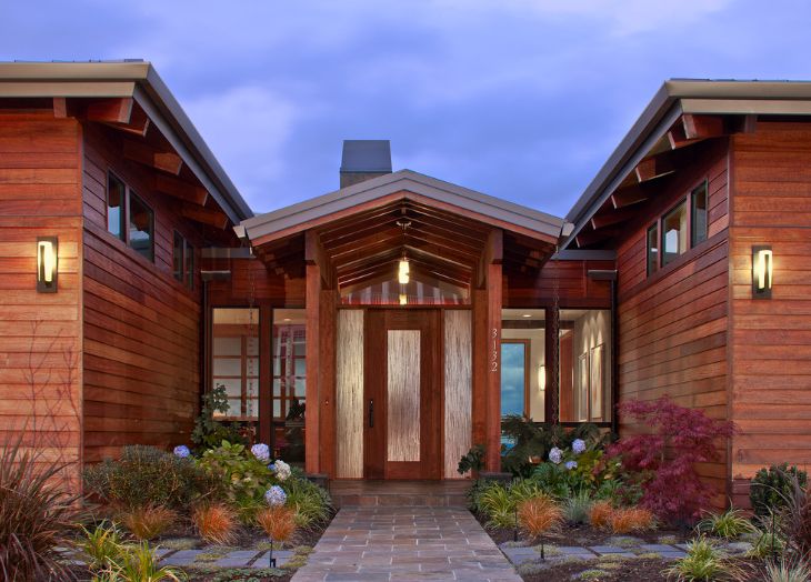 Modern Front House and Rain Glass For Door and Windows