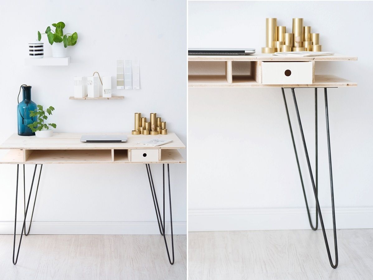 The Key To Chic DIY Furniture Is A Set Of Hairpin Legs