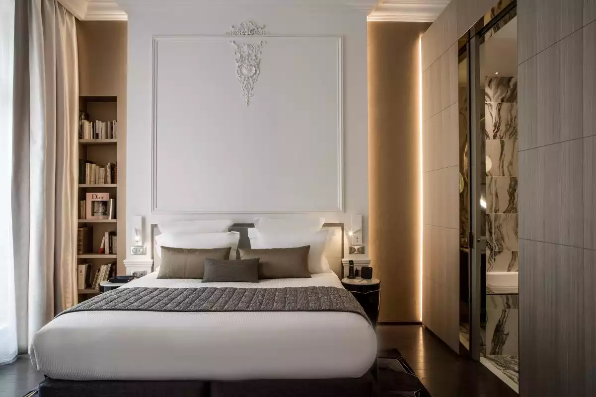 Modern Parisian bedroom interior design