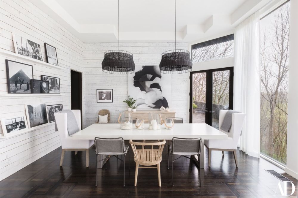 Modern Style Home White accents