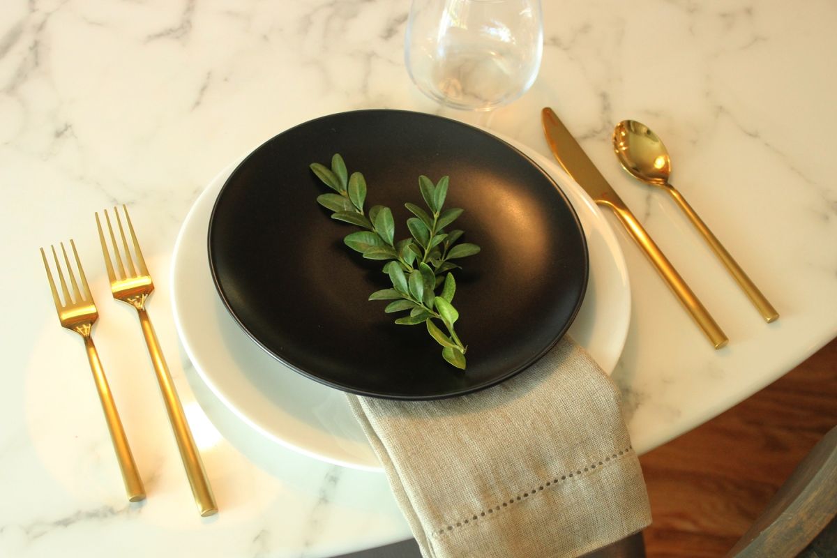 Modern Thanksgiving Table Setting- On this identical plate