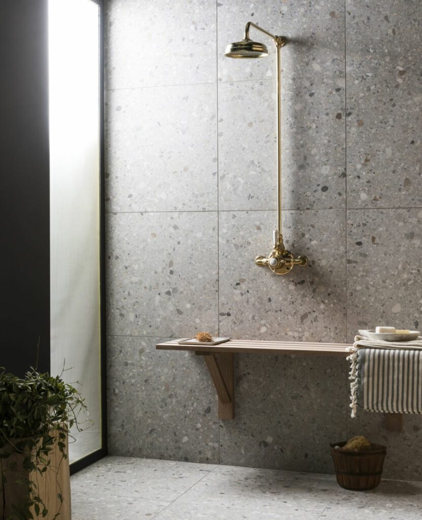 Modern Walk-in Shower with Bench