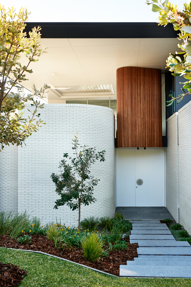 Modern White Front Door