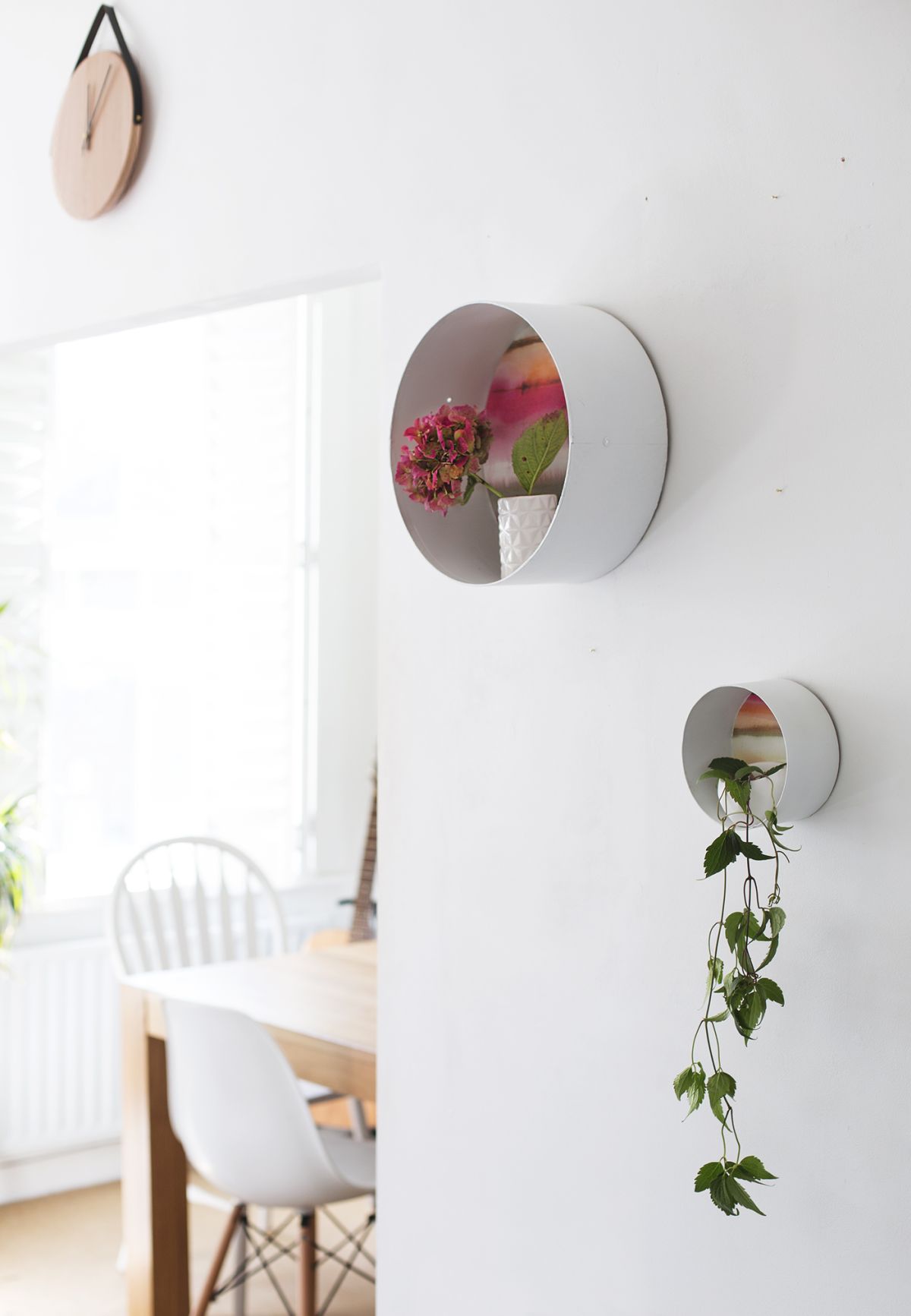Modern circular shelves