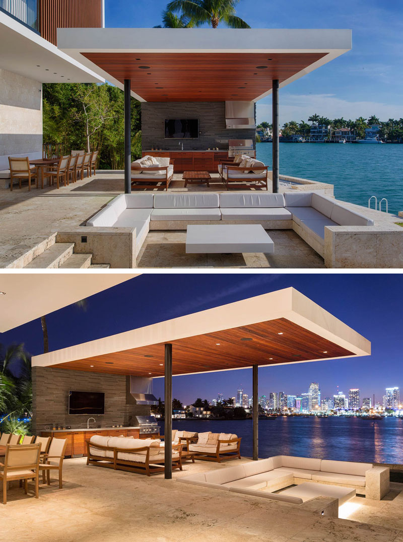 Waterfront lounge area with a cool view