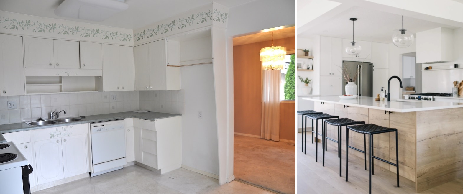 Add some wood tones for entire kitchen renovation